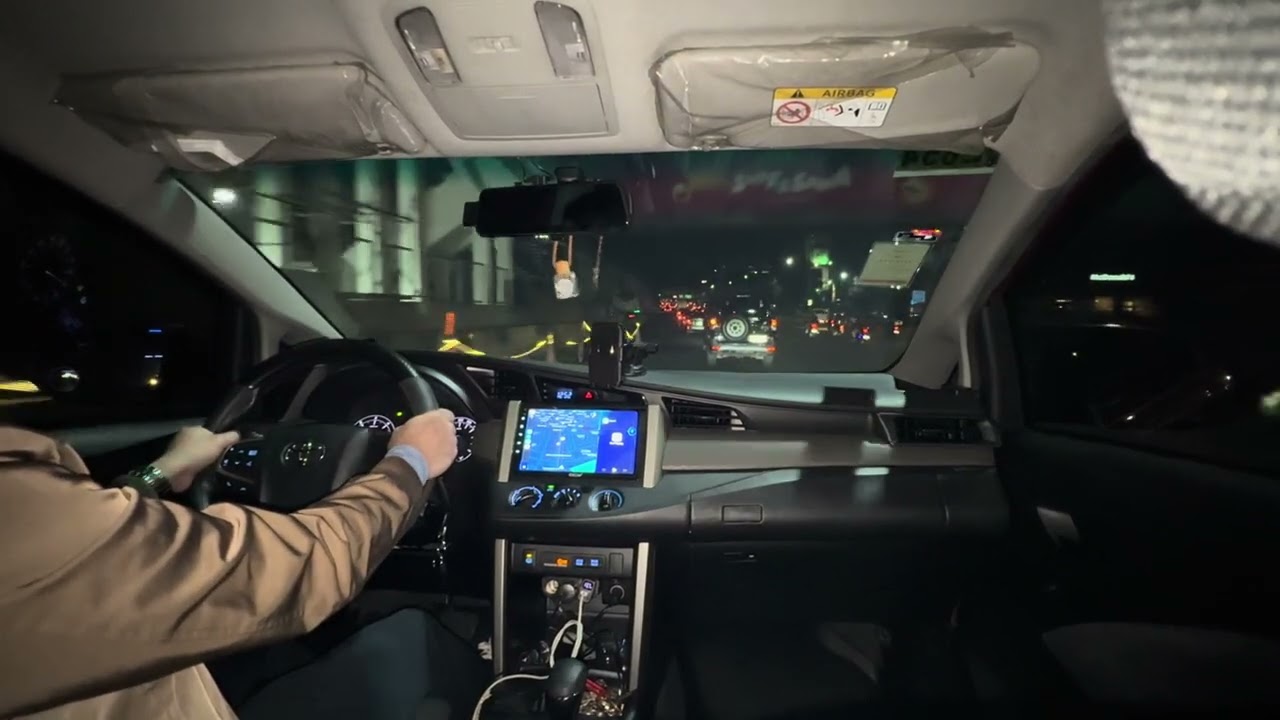 POV Night Driving Toyota Innova Touring Sport