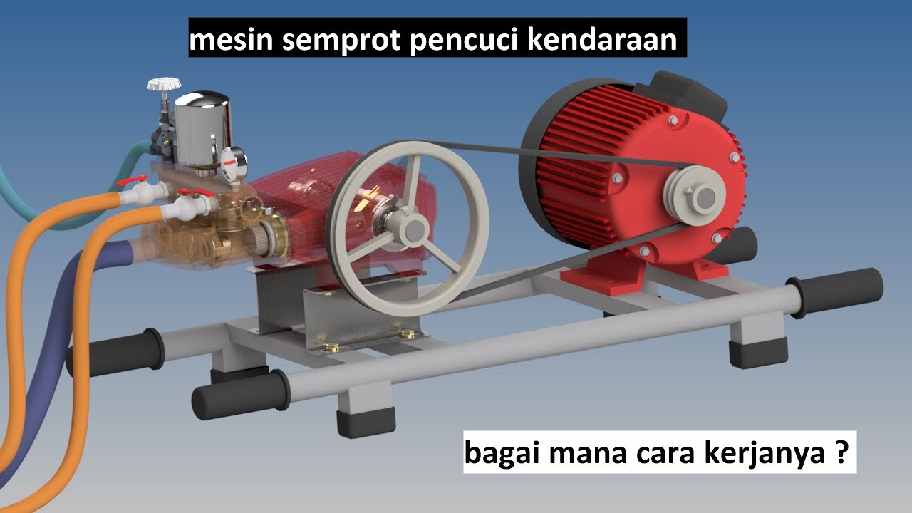 mengetahui cara kerja mesin steam (mesin pembersih kendaraan)