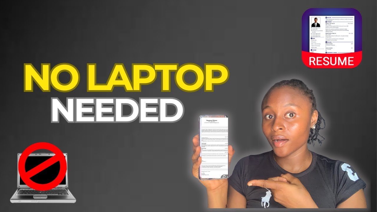 I Made a Professional CV Using Only My Smartphone