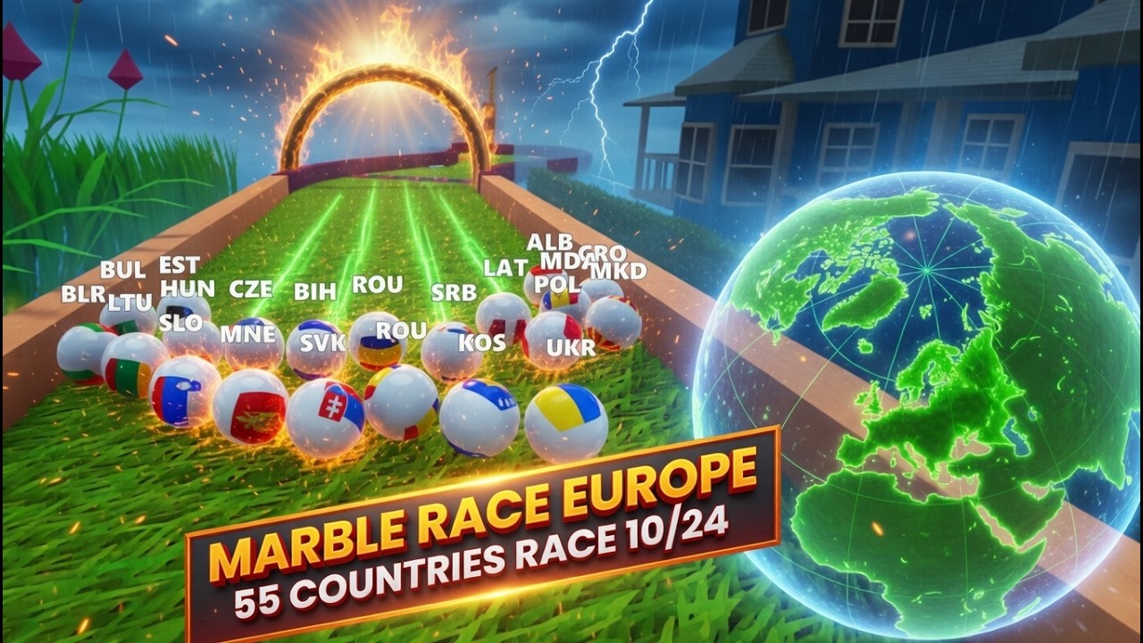 Extreme Satisfying ASMR 🏁 55 Nations Clash! Europe S3 Race 10 F1 Style