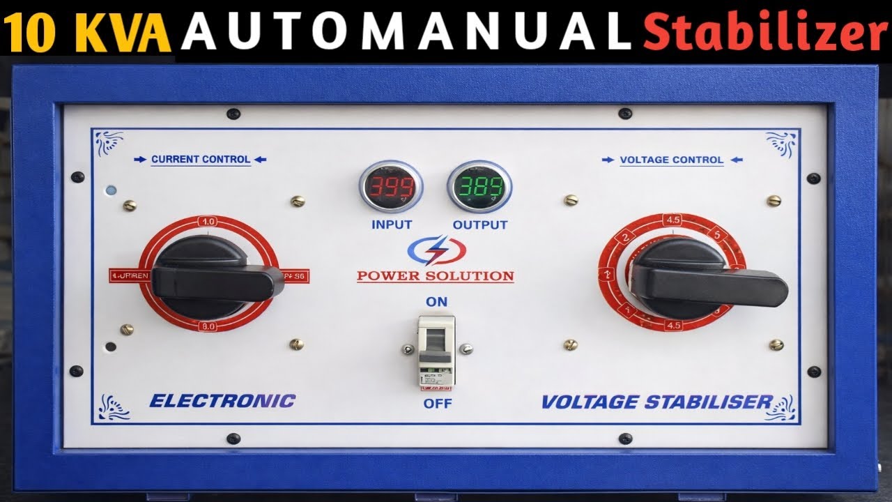 10 Kva AutoManual Stabilizer For Main Line  || Ghar Ke Liye 10 Kva Stabilizer Full Copper  TO NIRSA⚡