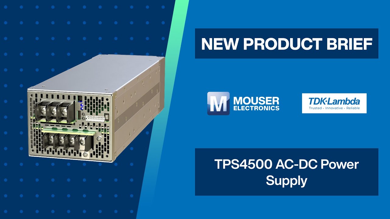 Блок питания переменного/постоянного тока TDK-Lambda TPS4500: краткое описание новинки.