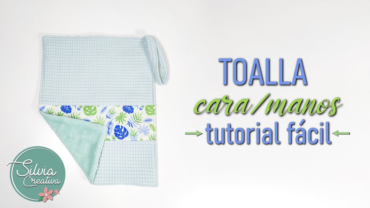 TOALLA CARA O MANOS - enrollable - kit de rutina facial - costura fácil