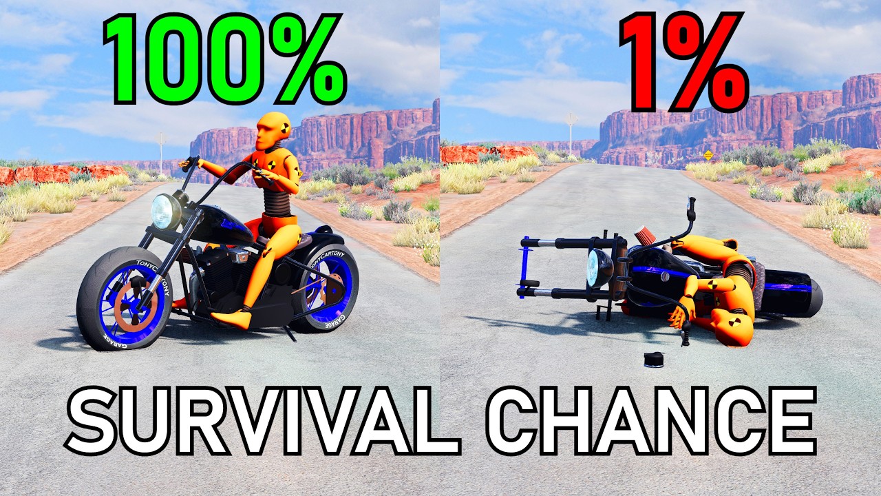 Realistic Survival Chance Crashes #4 | BeamNG.drive