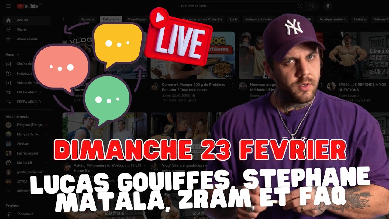 LIVE 23/02/2025 : LUCAS GOUIFFES, STEPHANE MATALA ET ZRAM, FAQ