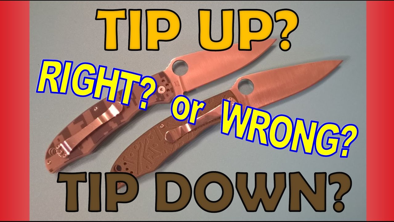 Pocket Knife: Tip Up or Tip Down Carry. Does It Really Matter? / Giveaway Winner Announcement