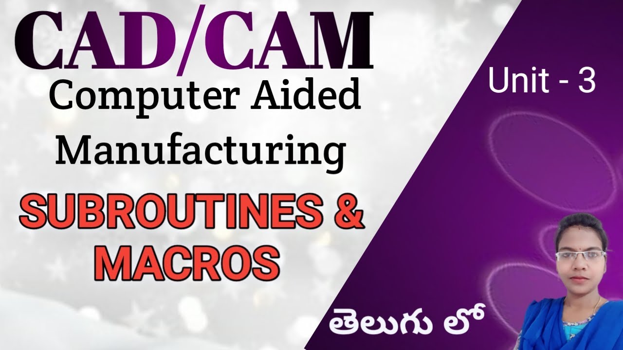 Subroutines and Macros in telugu llSub-routines & Macros in Computer Aided Manufacturing in telugu