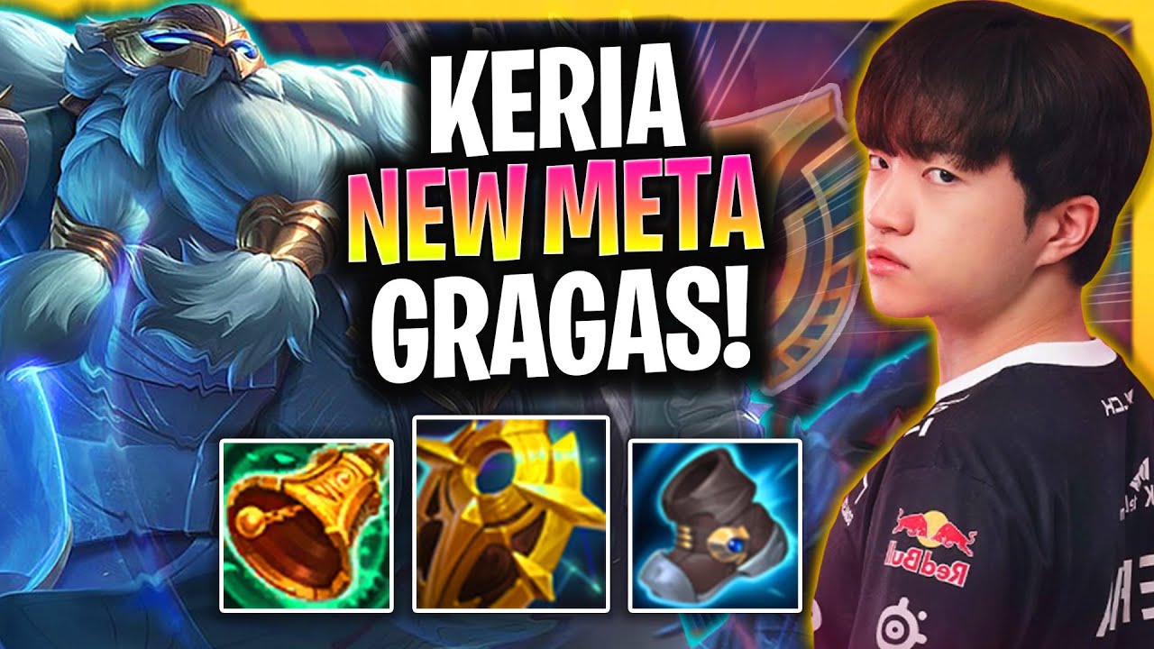 KERIA TRIES NEW META GRAGAS SUPPORT! | T1 Keria Plays Gragas Support vs Bard!  Season 2025