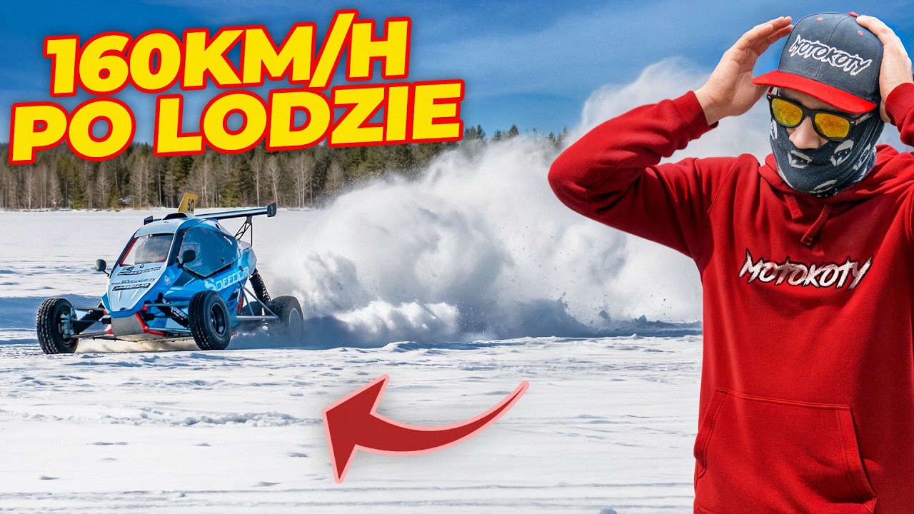 Jeździliśmy CROSSKARTEM z silnikiem od ścigacza 160 KM/H po lodzie!