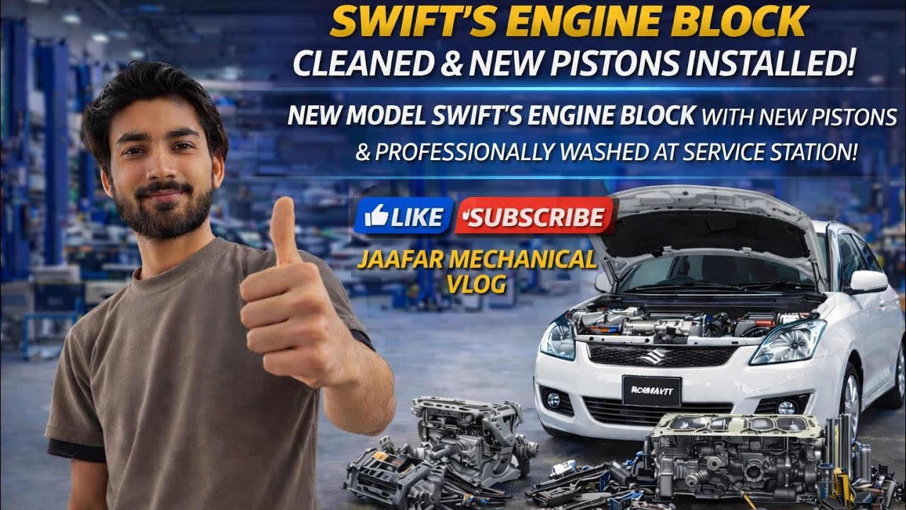 New Model Swift Petrol Engine Rebuild | New Pistons & Rings Installed | Complete Workshop Overhaul 