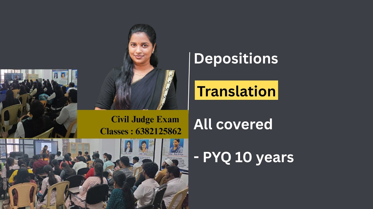 Most important Translation Class | Civil Judge Exam
