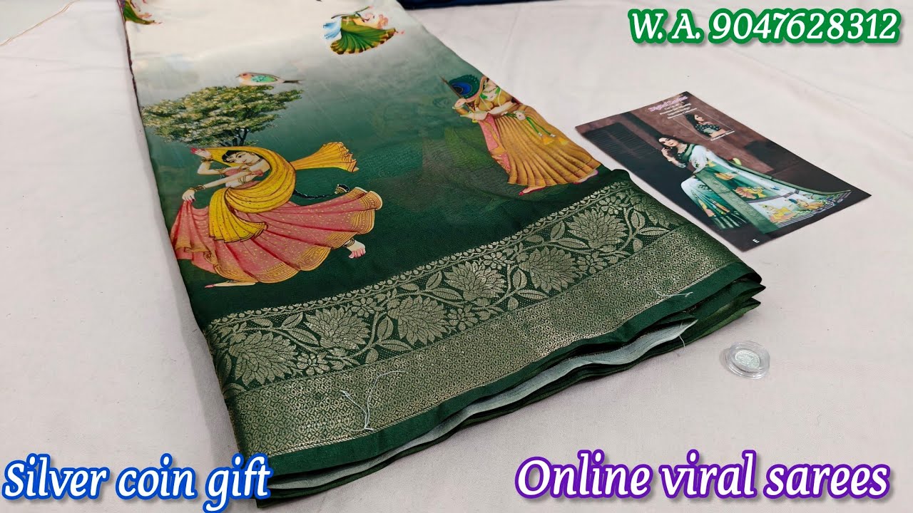 🎉💥Online most viral  partywear sarees collection🥰💥| 31/3/2025 |saree full review in tamil| giveaway🎁
