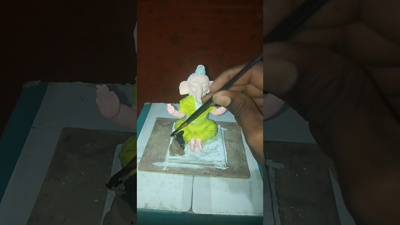 🙏🙏#love #art #sukhhartadukhharta #clayart 