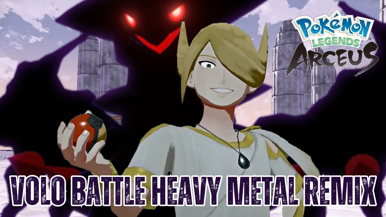 Pokémon Legends Arceus Volo & Giratina Battle | HEAVY METAL REMIX