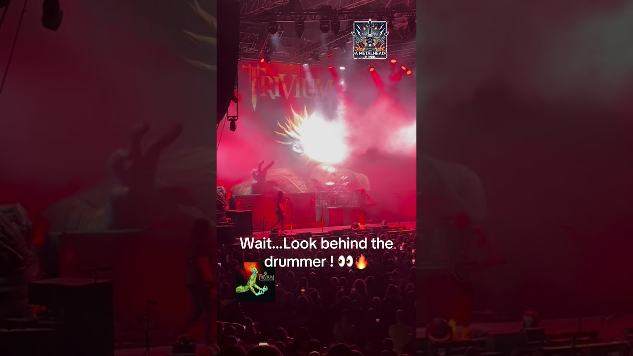 Trivium : Look behind the drummer! 👀🔥