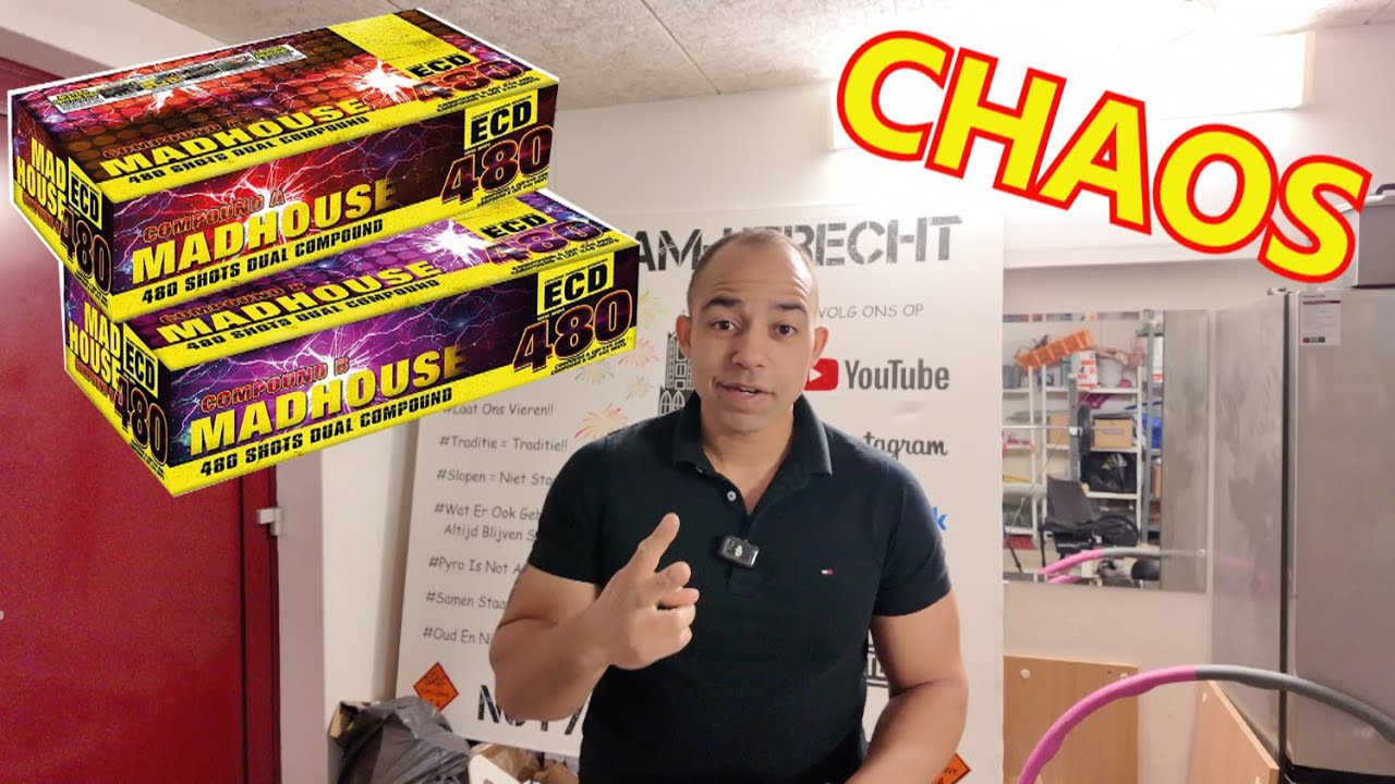 VUURWERK MADHOUSE 480 SHOTS FIREWORKS OUD EN NIEUW 2024