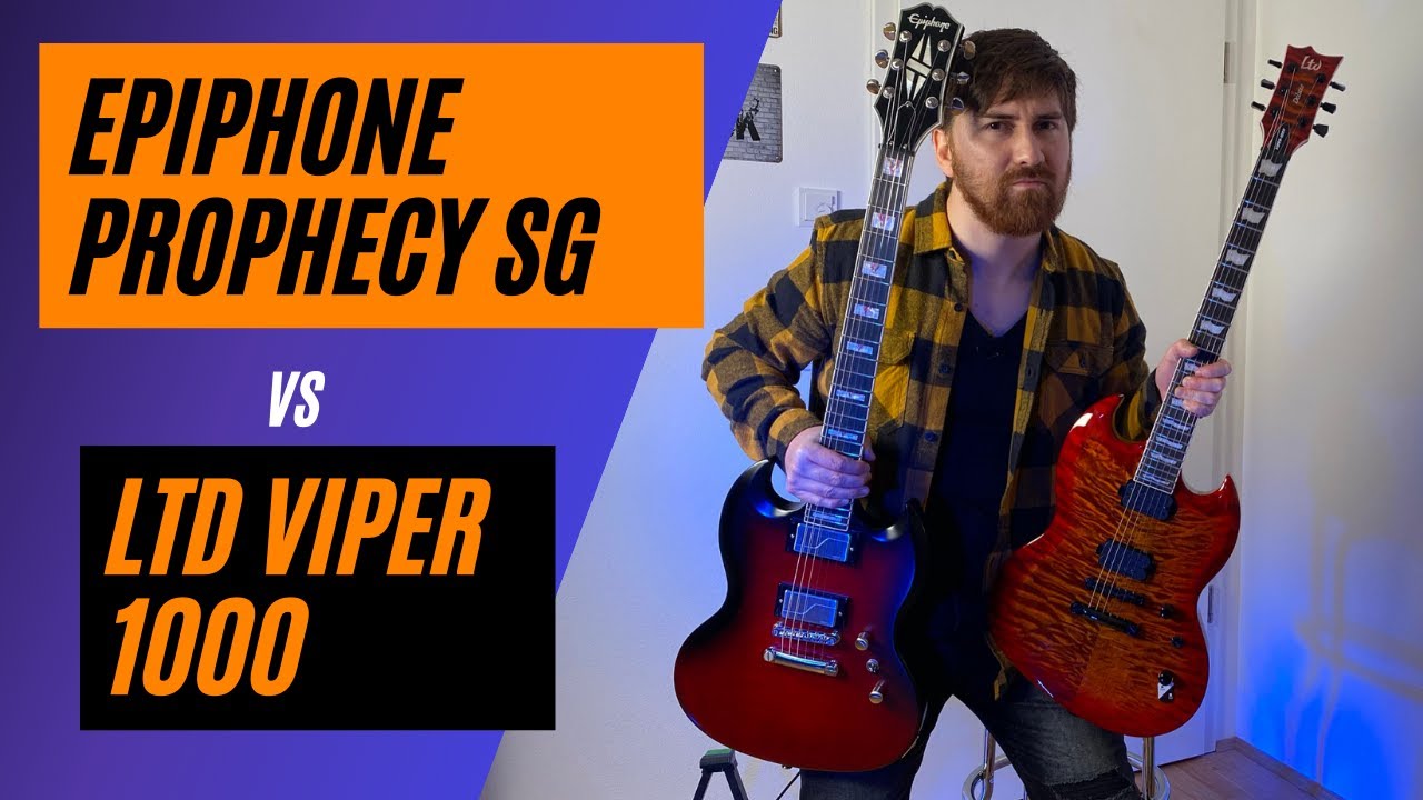 BEST Guitars Under $1000? // Epiphone Prophecy SG vs LTD Viper 1000 // Sound Comparison