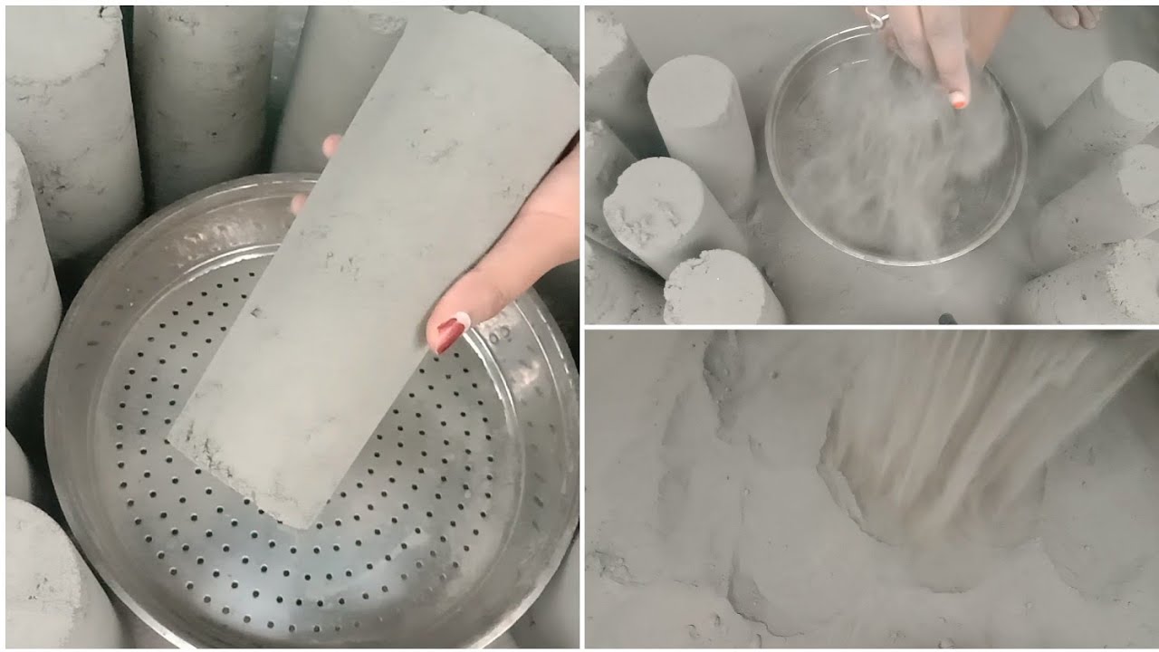 Pure cement cones super soft dusty 🌪️😷 Crumbling 😍|Satisfying video|Asmr puppys