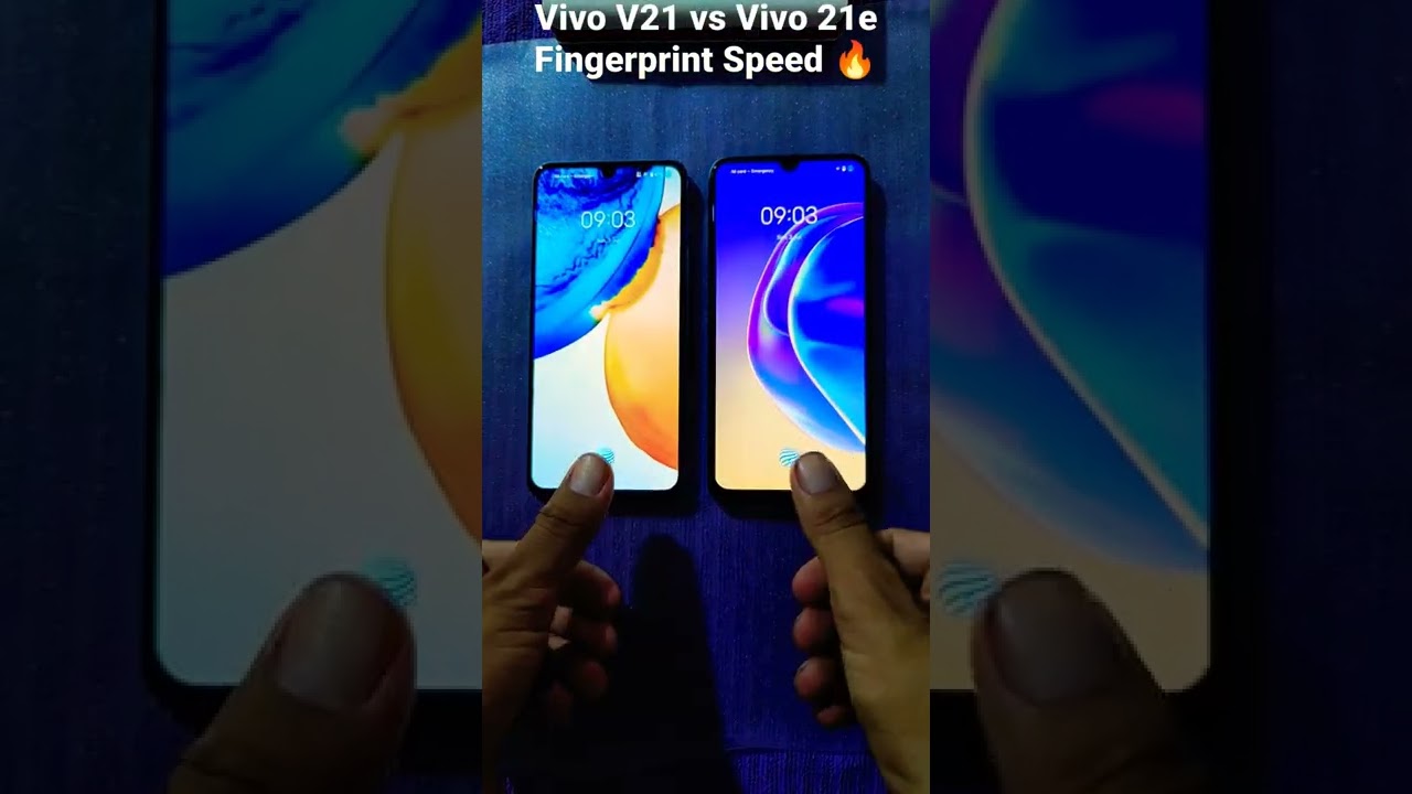 ViVo V21 vs Vivo v21e Fingerprint Speed 🔥#shorts #vivo #shortvideo #youtubeshorts