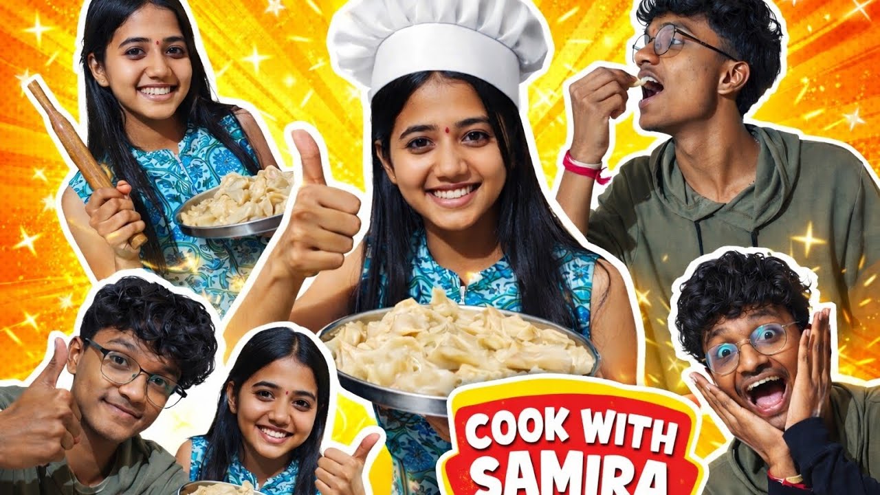 Making Momos with buddy 🥟🤤|| Cook with samira || Sarth Vlogs|| 