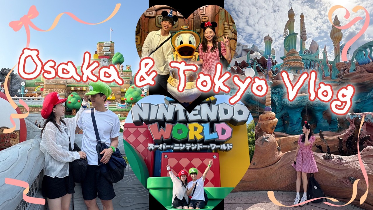 오사카 유니버셜 스튜디오와 도쿄 디즈니씨 다녀온 일본 여행 브이로그