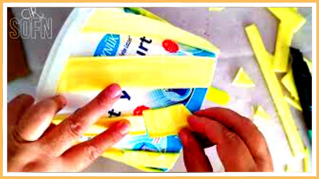LOOK AT THE DESIGN I MADE FROM THE WASTE YOGURT BUCKET | RECYCLING