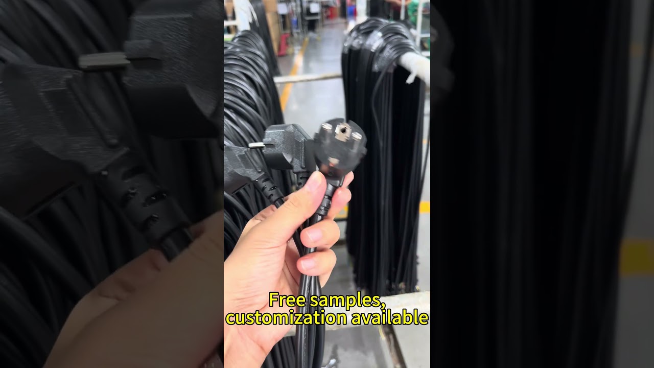 Eu Schuko Cee7/7 Power Cord Manufacturer#factory #powercord #manufacturing #Cee7/7 Power Cord