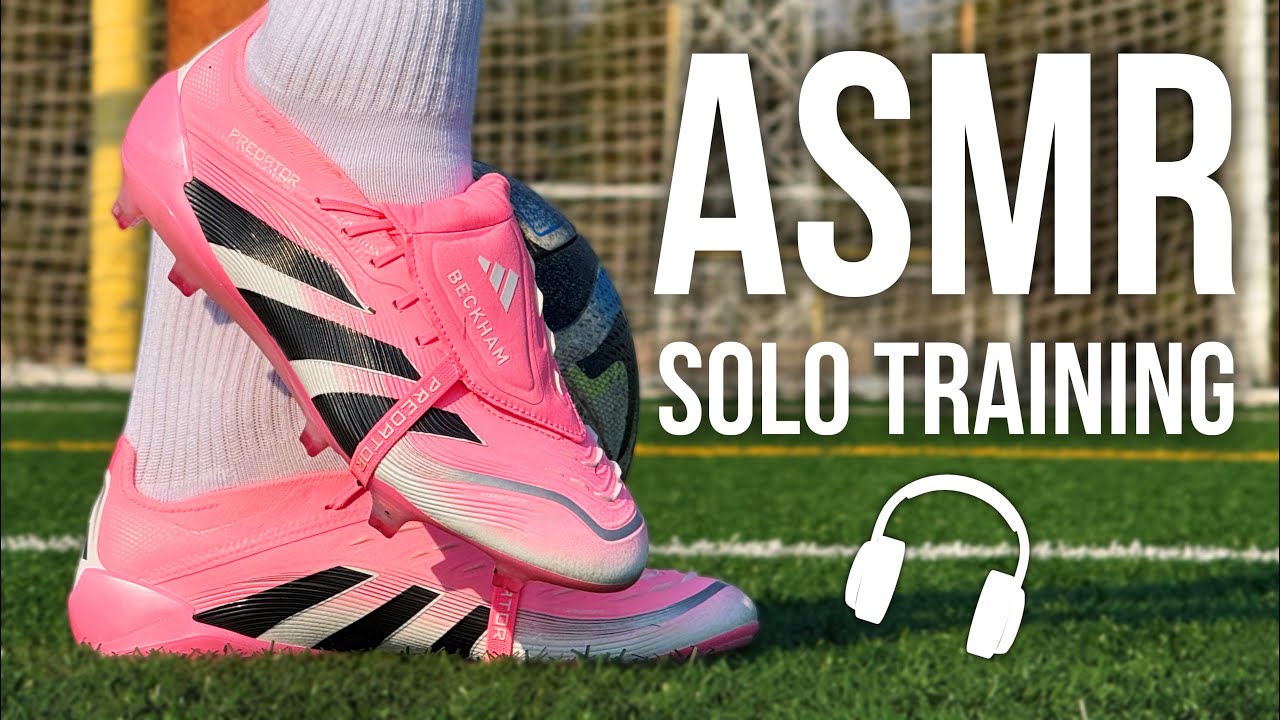 ASMR Solo Training Session For Soccer / Football In Adidas Predator Beckham 