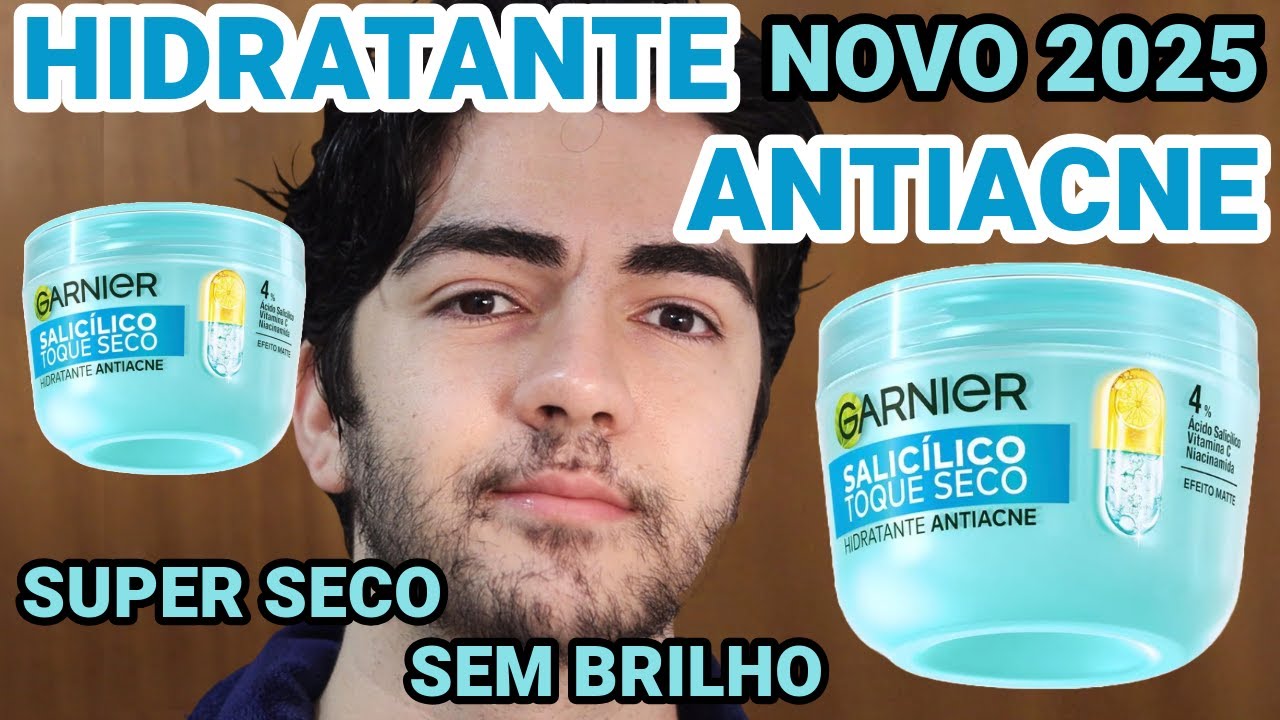 GARNIER SALICÍLICO! Hidratante Facial Antiacne Toque Seco - COM VITAMINA C E NIACINAMIDA PELE OLEOSA
