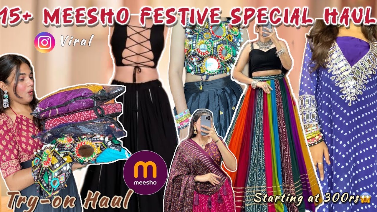 *Huge* MEESHO READY TO WEAR LEHNGA/ blouses😍under-1000rs|| ➕try-on haul😍||somyarajpoot