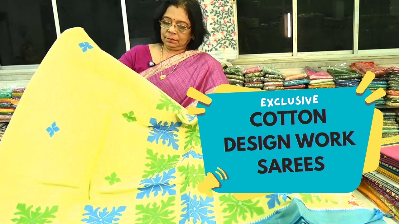 Exclusive Cotton Design Work Sarees  | Nirmal Sarees | Episode 317