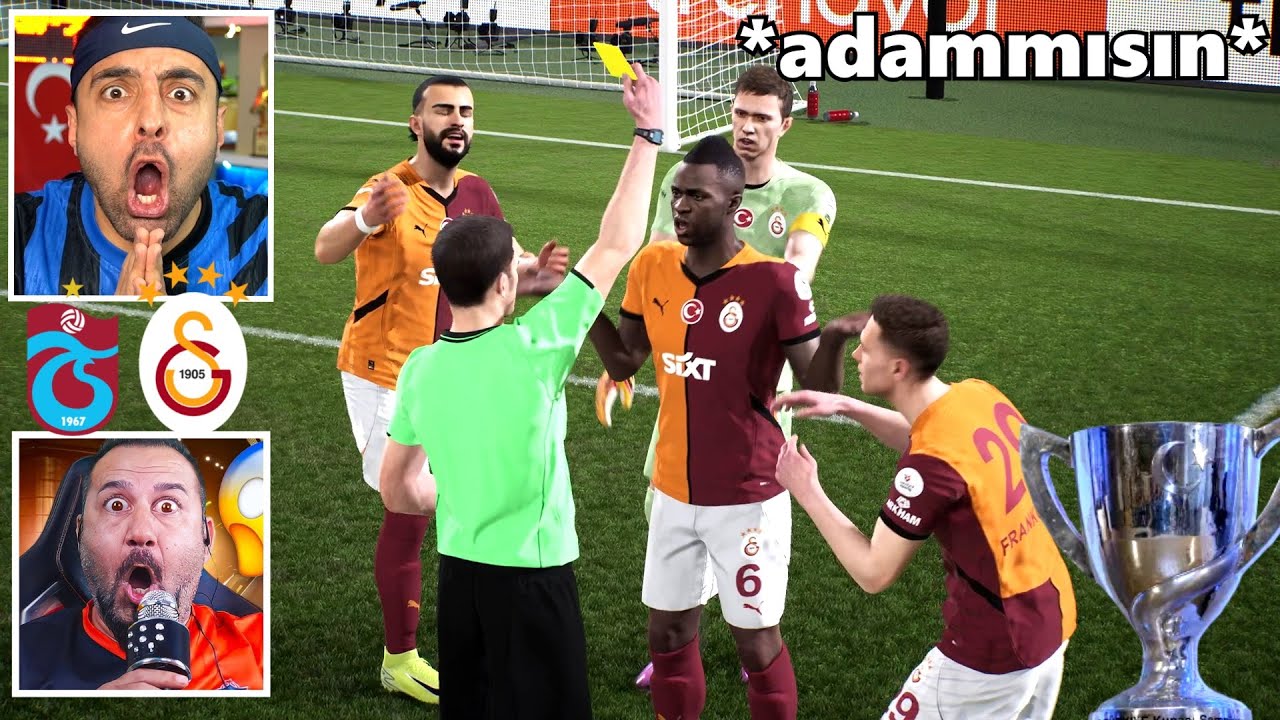 OLAYLI DERBİ 😱 +4 GOL ! TÜRKİYE KUPASI FİNALİ ! TRABZONSPOR - GALATASARAY ! EFOOTBALL 2025