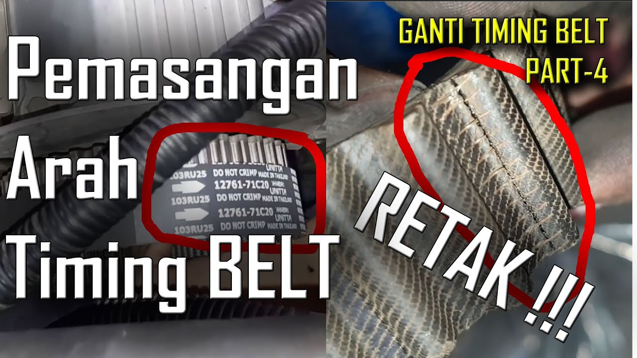 Tutorial Ganti Timing Belt, Fan Belt AC/Dinamo dan Pully AS Kruk Mobil Suzuki Baleno 97 #PART-4