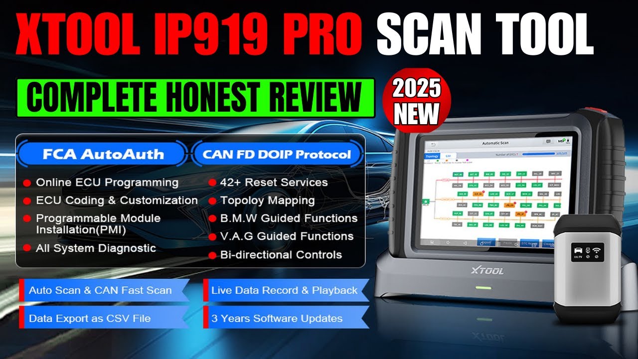XTOOL IP919 PRO Scan Tool &ndash; Complete Honest Review!