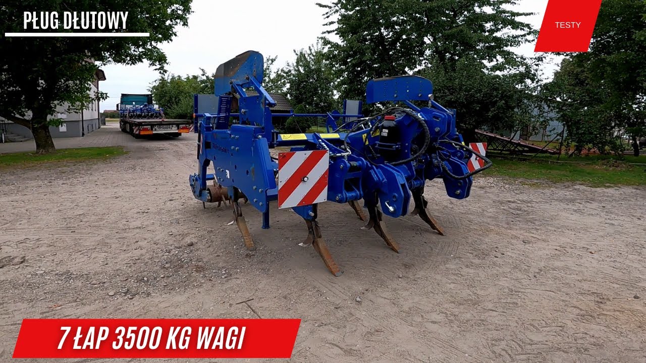 Polski pług dłutowy klasy premium. Rolmako U624 prezentacja maszyny.