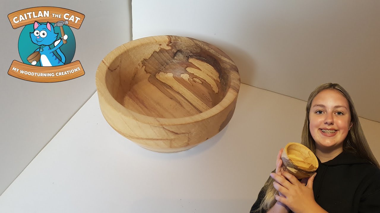 Woodturning | Spalted Beech Bowl with a Hole