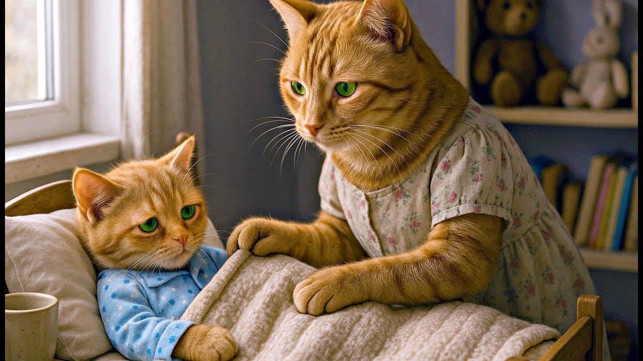 🍵 Рыжий кот заболел: когда любовь становится лучшим лекарством ❤️🐾