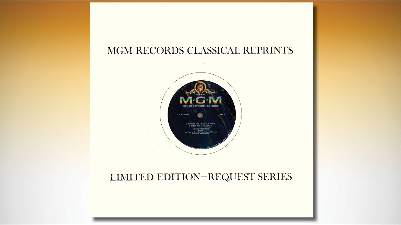 Richard ELLSASSER – Organ Favourites by Bach – Organ of the John Hays Hammond Museum, Gloucester, MA