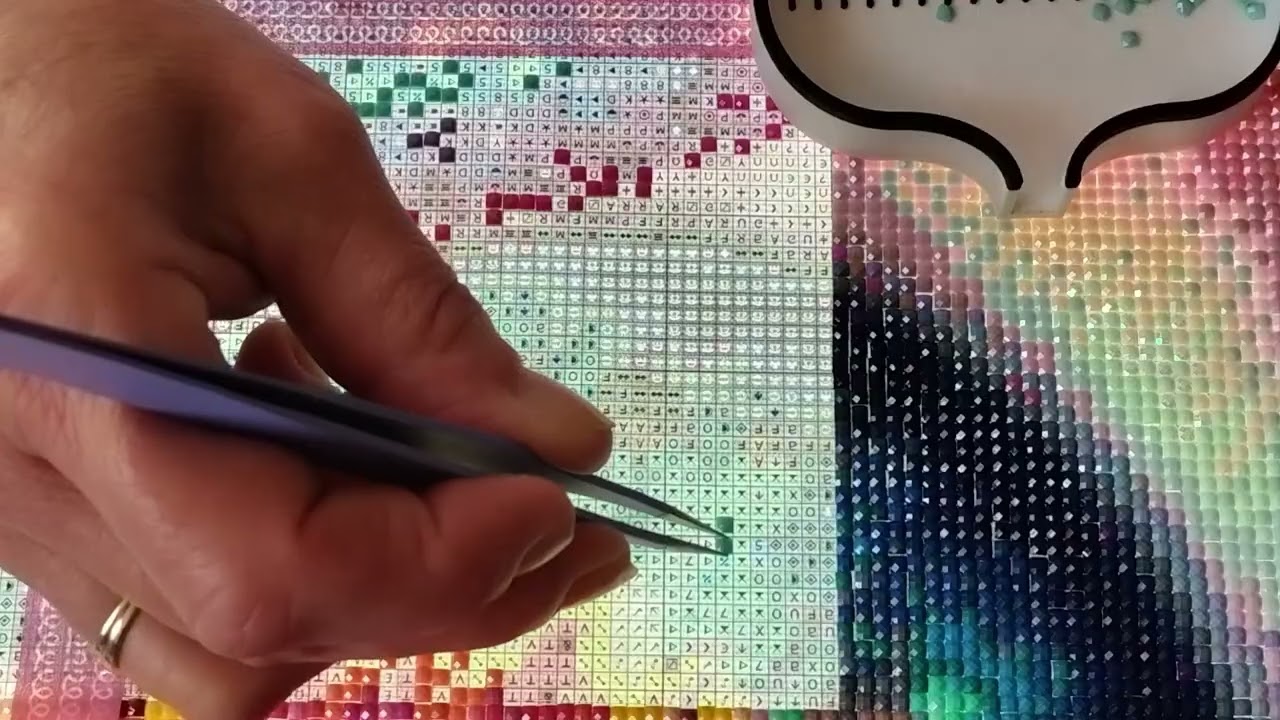 Petit blabla sur la toile Aurora iris de chez Melles Diamond Painting 