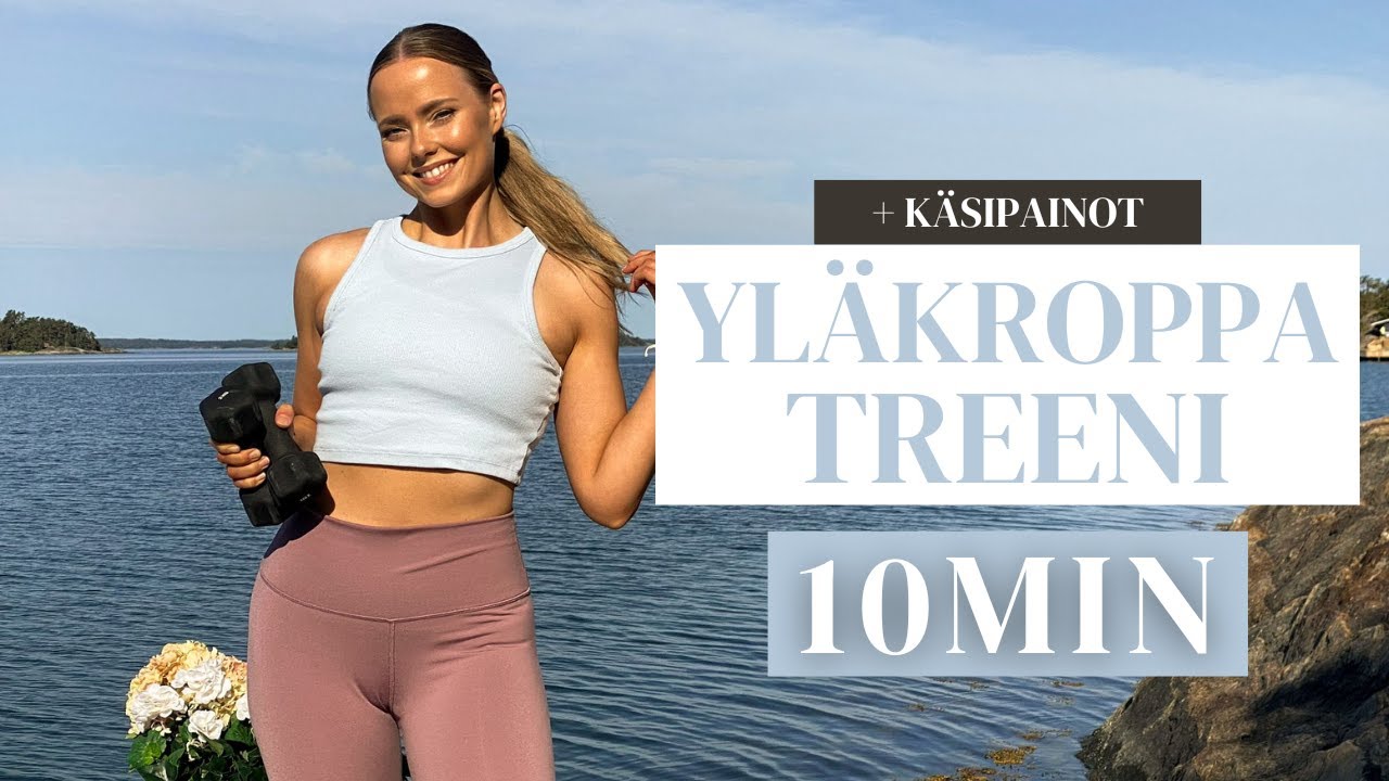 10min ylävartalotreeni - tehotreeni käsipainoilla