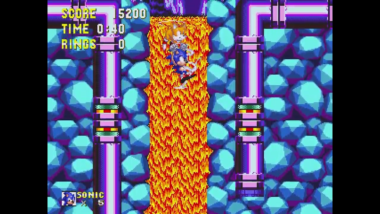 Sonic 3 and Knuckles Glitches and Oversights - Lava Reef Zone Act 1 + Megaglitch (HD Remake)
