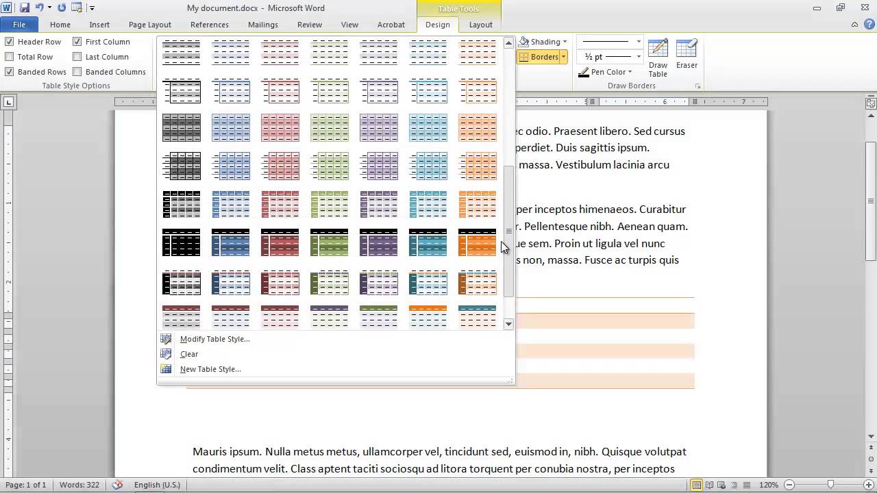 How to Insert a Table in MS Word