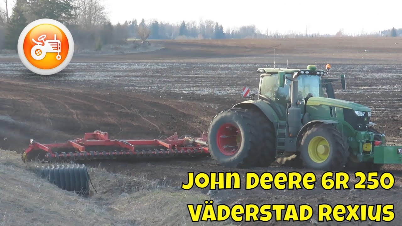 Rolling 2025 | John Deere 6R 250 & Väderstad Rexius rollers