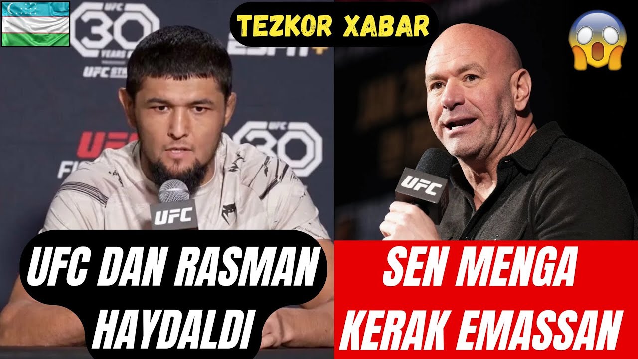 ANA HOLOS UFC DAN CHETLATILDI NURSULTON MUROJAT BILAN CHIQDI DANA HADDIDAN OSHDI BATAFSIL VIDEODA 