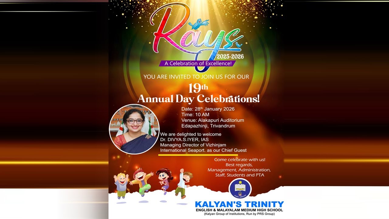 RAYS   A celebration of Excellencel   19th Annual Day Celebration On - 28-01-2026