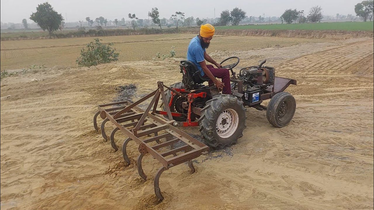 jugaadu tractor first trial ਜੁਗਾੜ ਟ੍ਰੈਕਟਰ ਨੂੰ  ਚੈੱਕ ਕੀਤਾ ਟੇਲਰਿ ਤੇ ਮਿਨੀ ਟ੍ਰੈਕਟਰ mini tractor