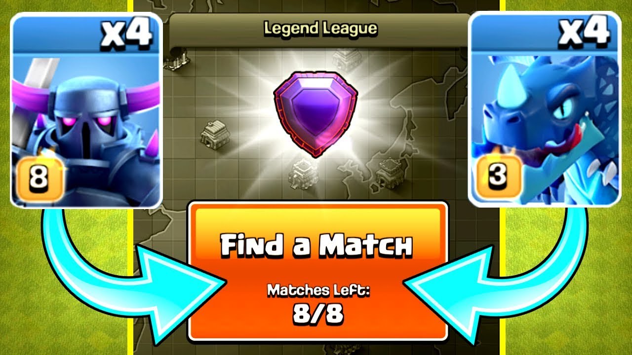 ALL LEGEND LEAGUE ATTACKS! GROUND vs AIR!!