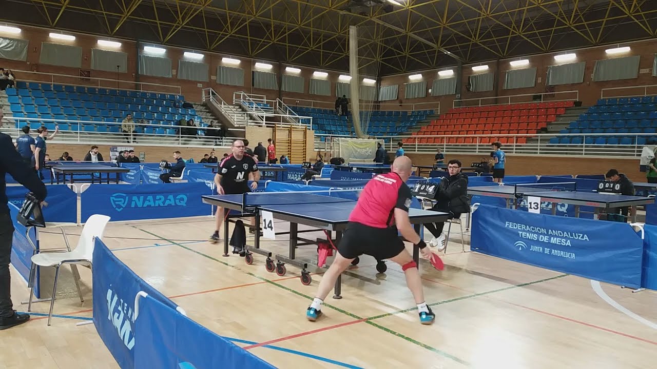 CIRCUITO ANDALUZ - ALCALA 2025/26 JOSE MADRID vs FRANCISCO SANCHEZ -TENIS DE MESA