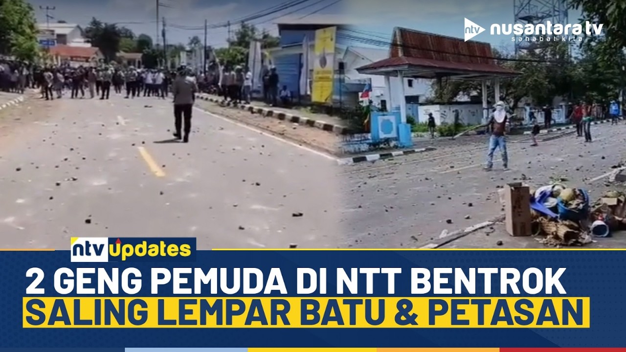Mencekam! Dua Kelompok Pemuda di Flores Timur Bentrok, Belasan Rumah Warga Rusak | NTV UPDATES