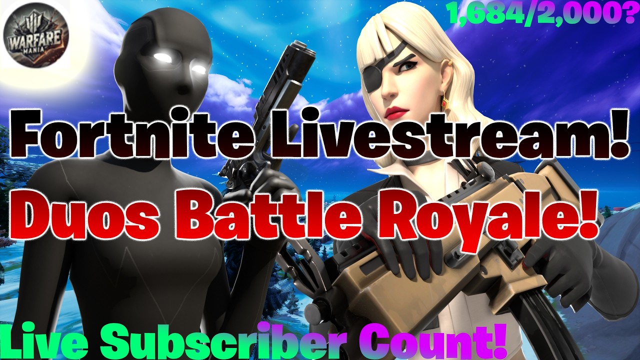 FORTNITE LIVE!!!! TRYING TO HIT 2K SUBS!!!